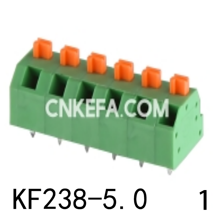 KF238-5.0 弹簧式PCB接线端子1