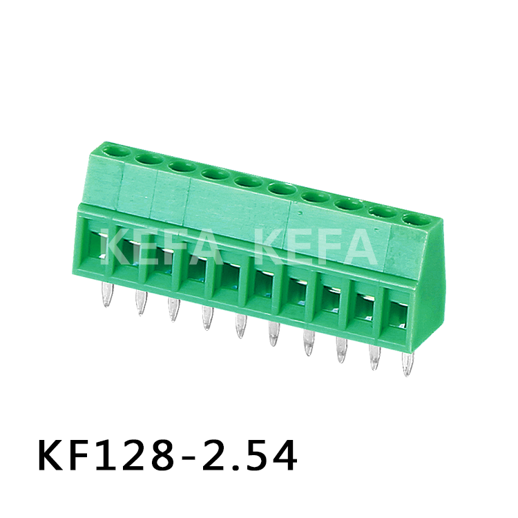 KF128-2.54 螺钉式PCB接线端子