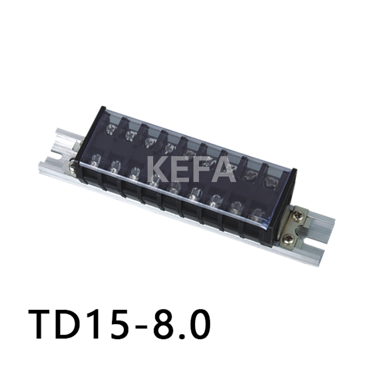 TD15-8.0 轨道式接线端子