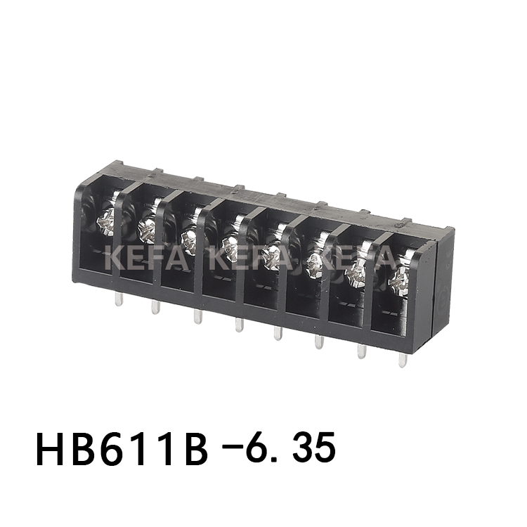 HB611B-6.35 栅栏式接线端子
